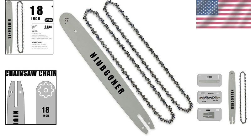 Durable 18 Inch Replacement Guide Bar and Chain for Stihl Chainsaws - 68DL gallery