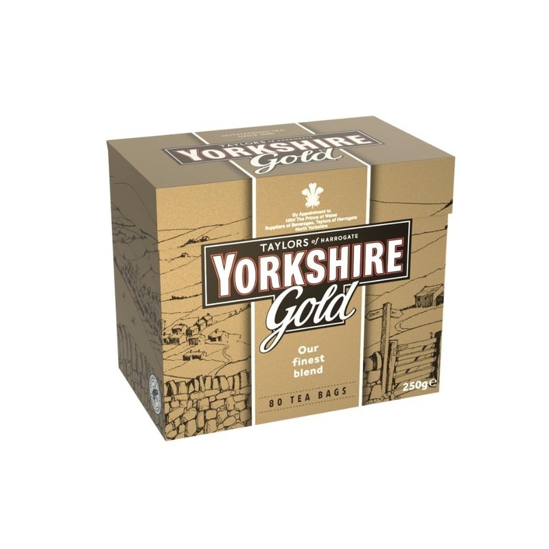 Classic British Breakfast Blend - Yorkshire Gold Pillow Tea Bags, 80 Count gallery