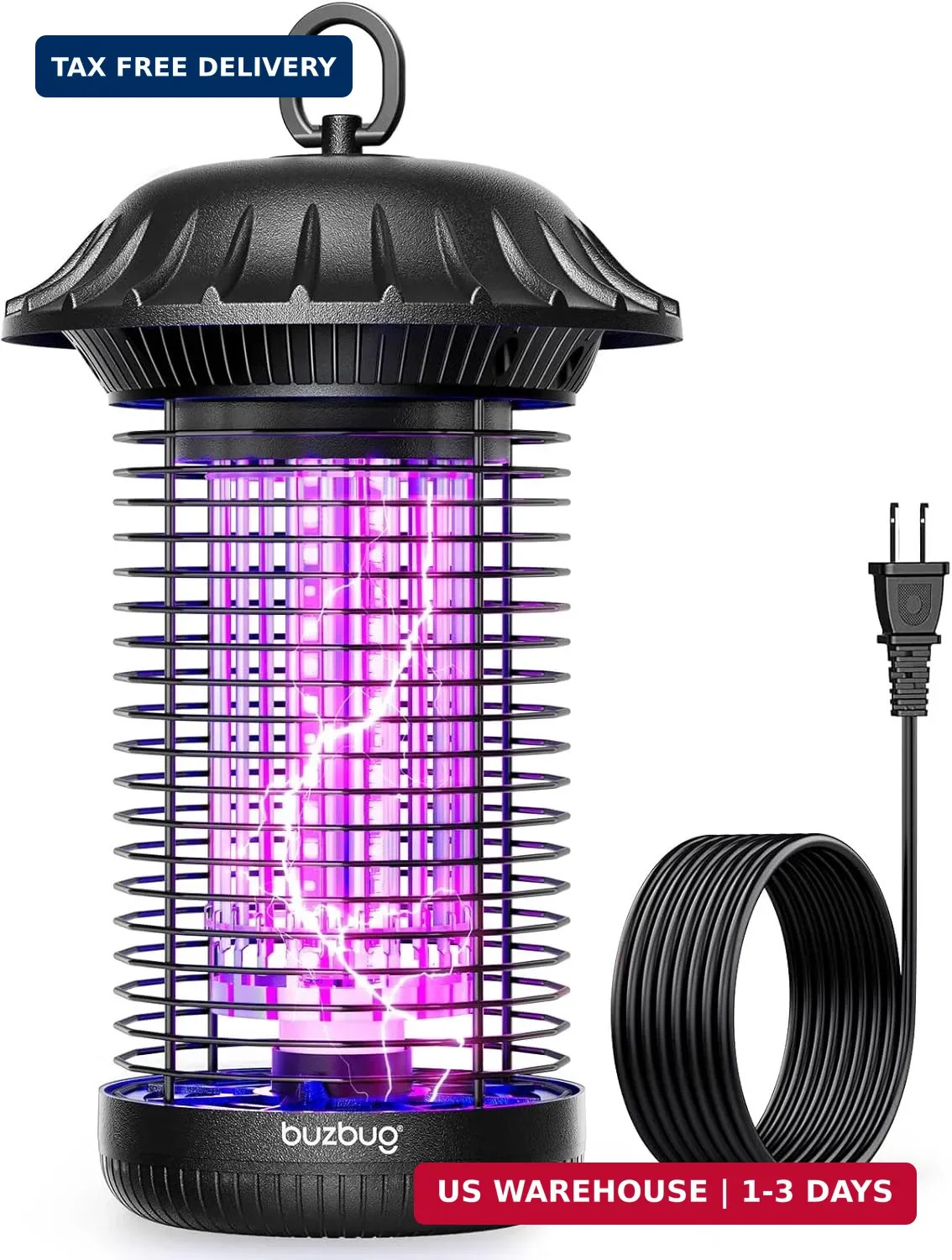 Buzbug LED Bug Zapper Indoor Outdoor, Up to 50000 Hrs Lifespan Lamp, Energy Savi gallery