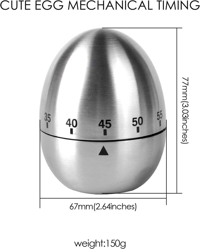 Egg Shape Timer 60 Minute Cute Timer for Kitchen Exercise Learn Cooking gallery
