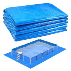 Rectangular Frame Pool Ground Cloths,Swimming Pool Waterproof PE 14.6×8.3Ft