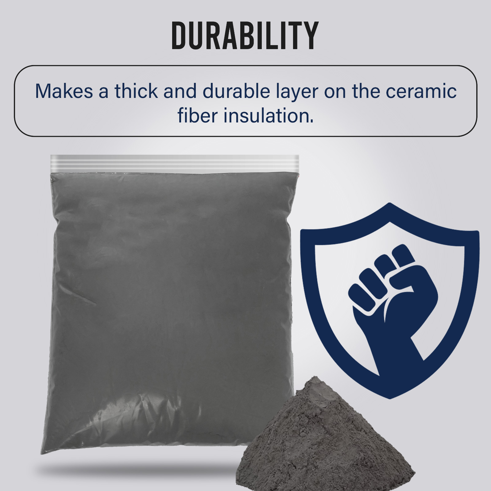 5 Pound Refractory Cement - 3000F Rated - Refractory Coating for Ceramic Fiber gallery