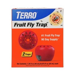 Indoor Fruit Fly Trap, (2-count) , Terro Traps, In Built With Window Sinks…