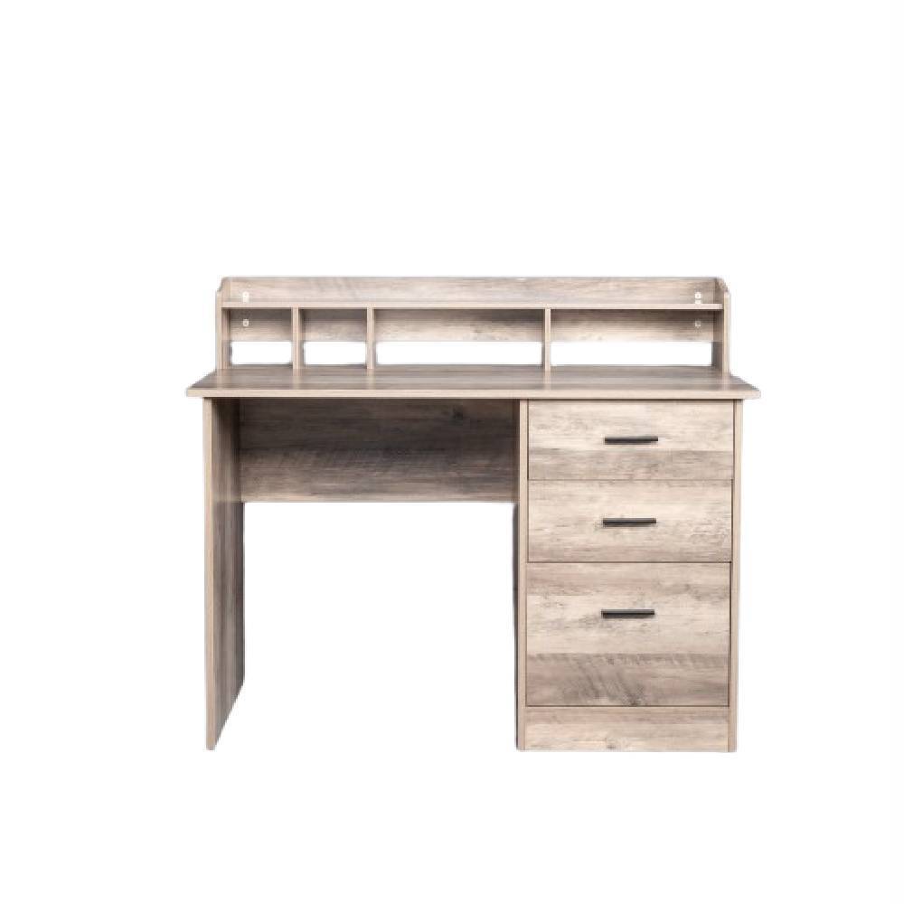 Gray Embossed Particleboard with Triamine Laminated Desktop Layer Computer Desk gallery