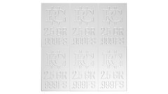 1 Gram Divisible Silver Bar .999 Silver Bars Six 2.5 Grain Bars