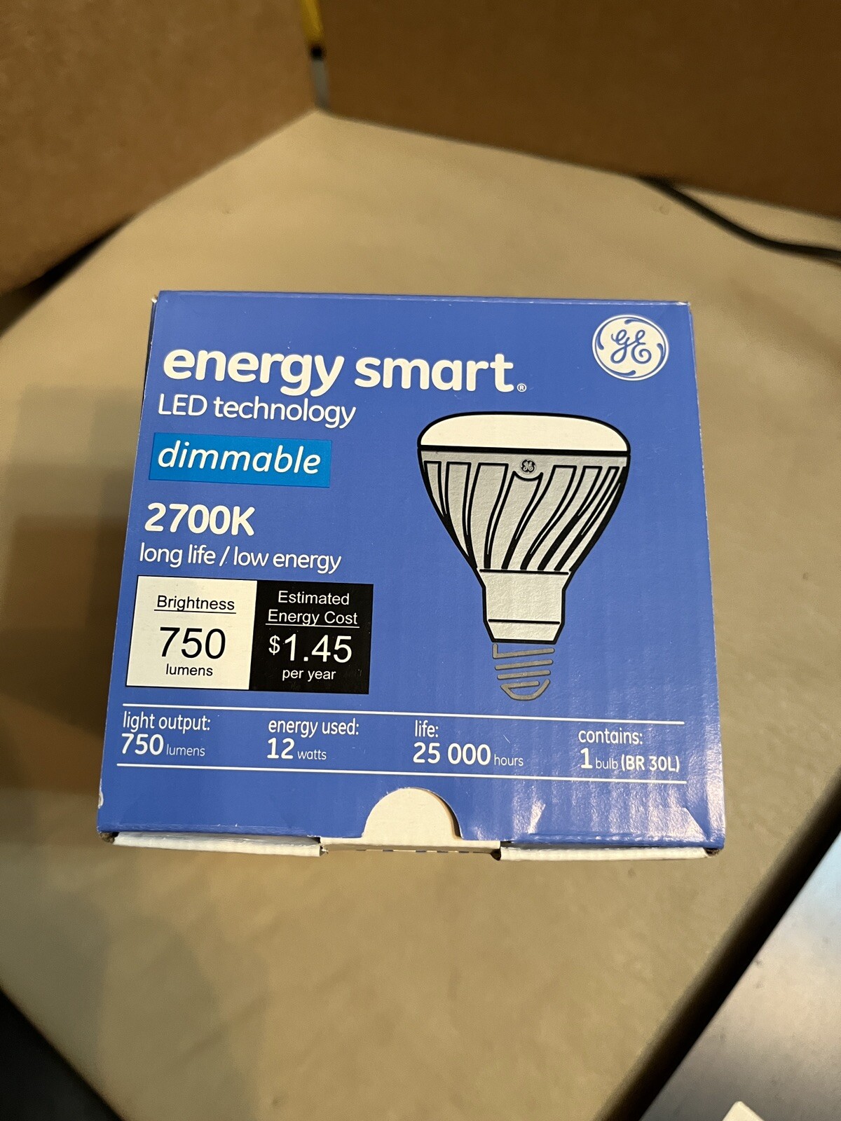 GE Energy Smart LED Lamp; Dimmable 2700K; 750 Lumens; 12 Watts - NEW gallery