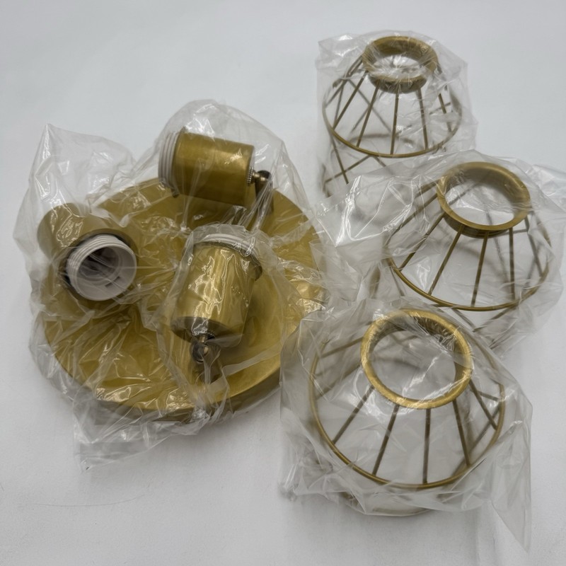 Brushed Nickel 3-Light Adjustable Ceiling Fixture Semi Flush Mount Kitchen Gold gallery