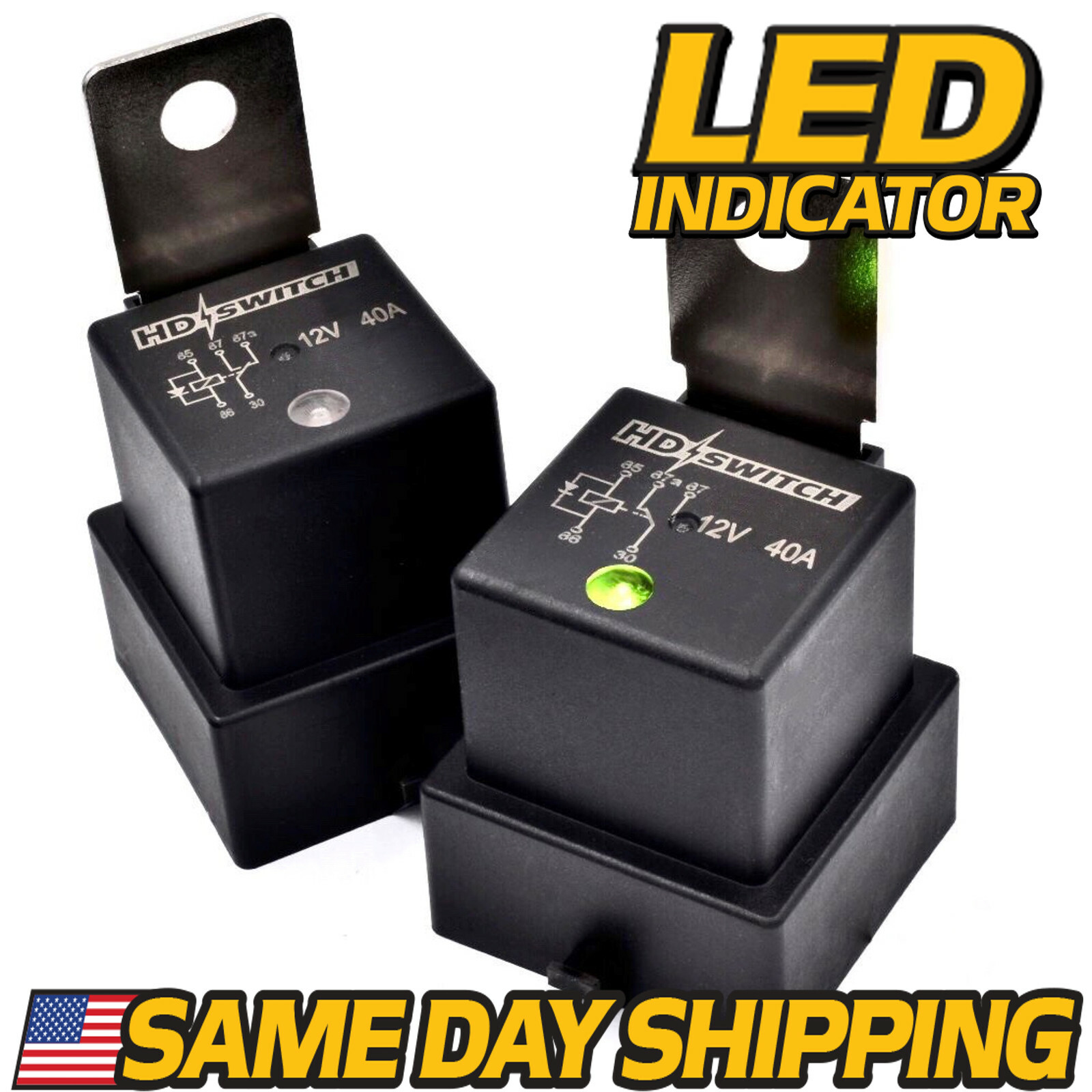 (2 Pack) Relay fits Scag 483013 w/ DIODE - Weather Proof & LED Indicator Upgrade gallery