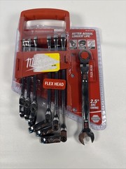 Milwaukee Flex Head Ratcheting Combination Wrench Set 7pc SAE 48-22-9429 NEW