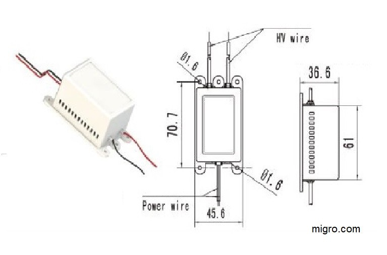 Ozone Generator Module 12V 200mg/H Ceramic Plate, O3 oxygen rapid sterilization gallery
