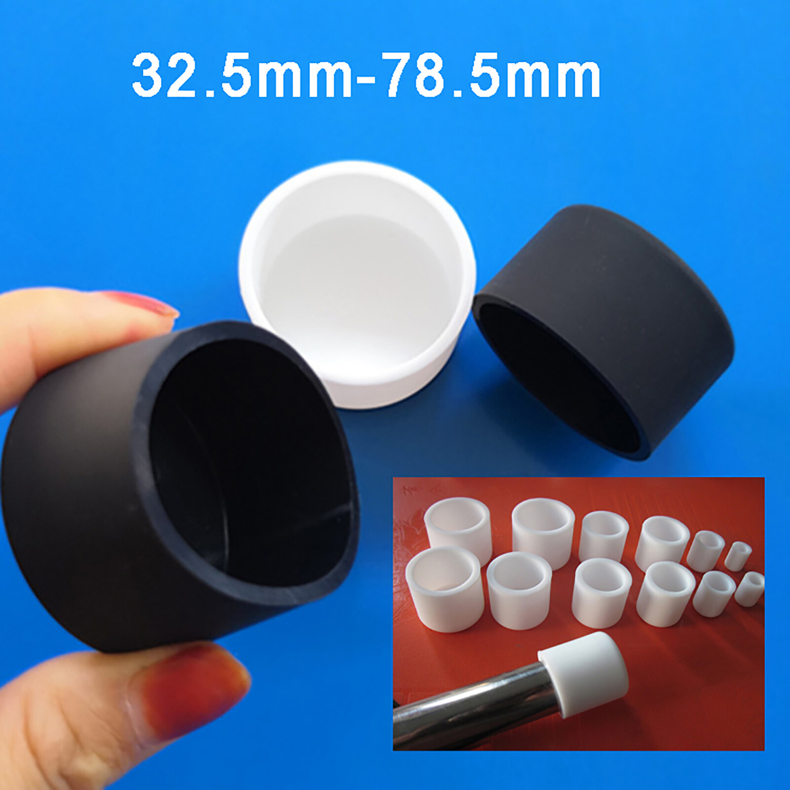 U-Type Rubber Cover Chair,Table,Feet,Rod,Pipe,Tubing End Caps Ø 32.5mm - 78.5mm gallery