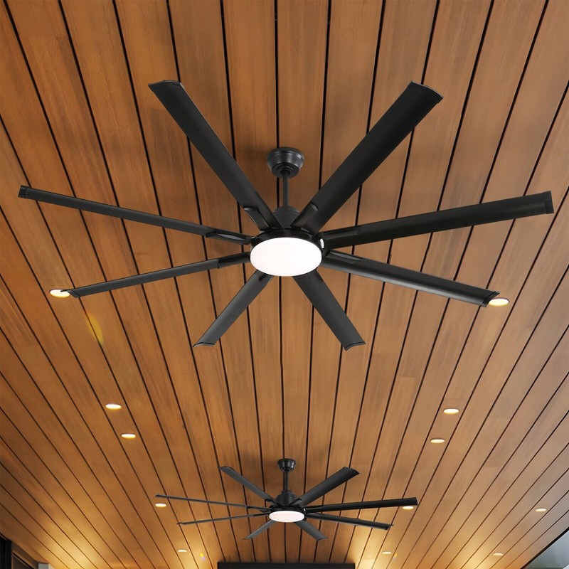 Sofucor 72'' Large Smart 8 Blades Ceiling Fan LED Light Remote Control Timer APP gallery