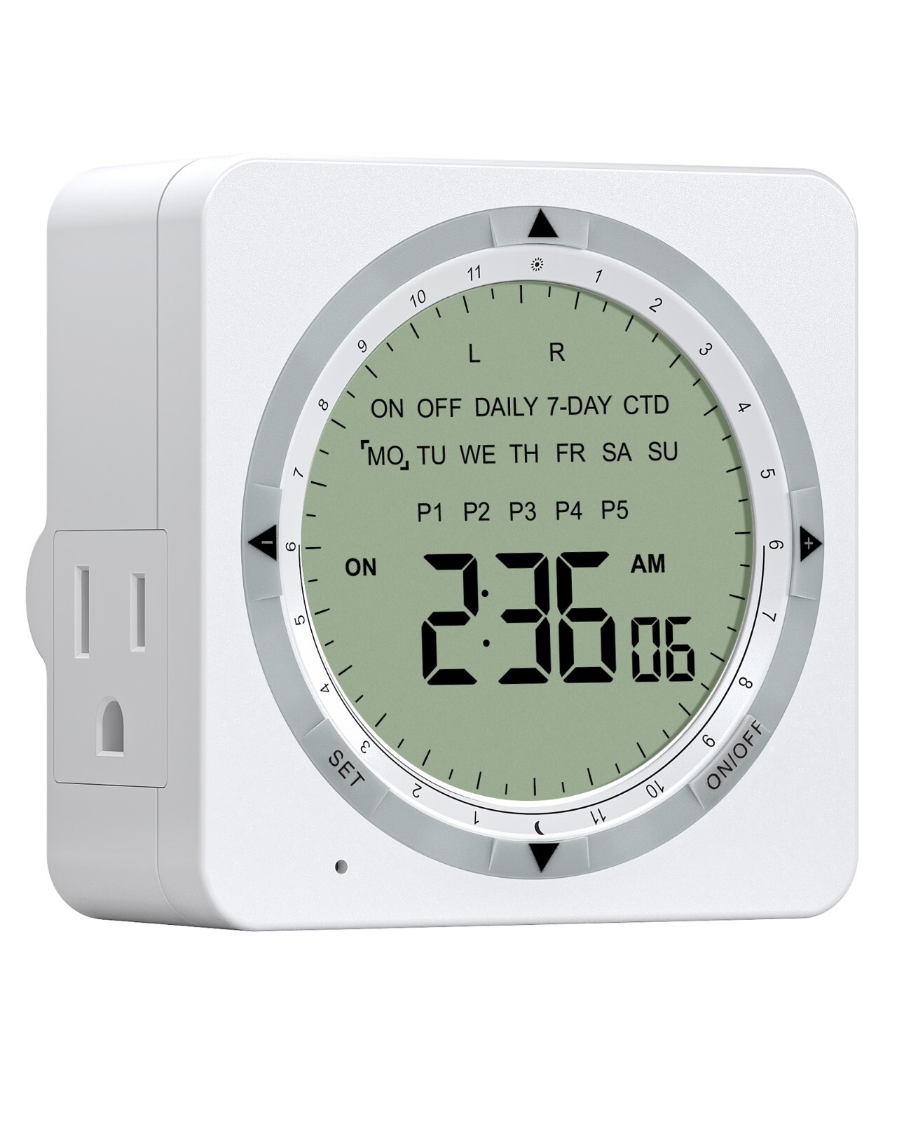 DEWENWILS Light Timer for Indoor Lighting Daily/7-Day/CTD Outlet Timer 15A 1800W gallery