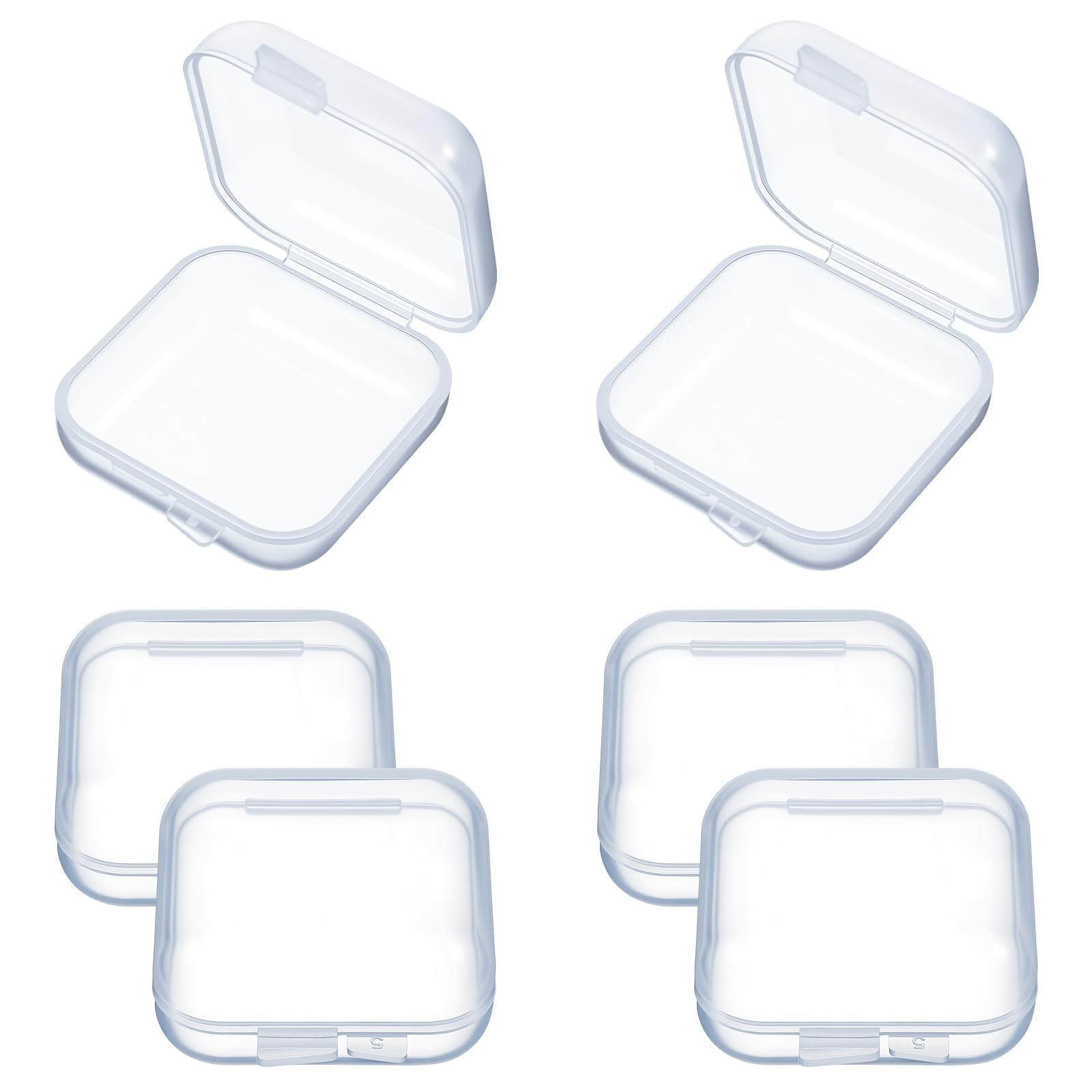 6 PCS Mini Clear Plastic Jewelry Box, Earplug 1.34 × × 0.7 inches, gallery
