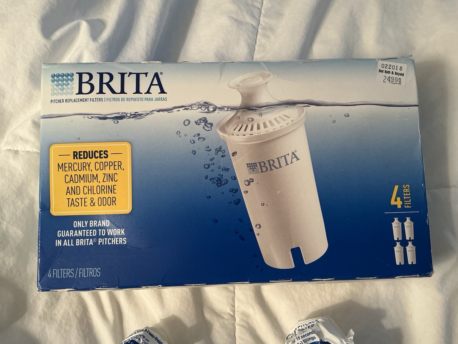 Brita Original Replacement Water Pitcher Filter 4 Count New Sealed + 2 = 6 Total gallery