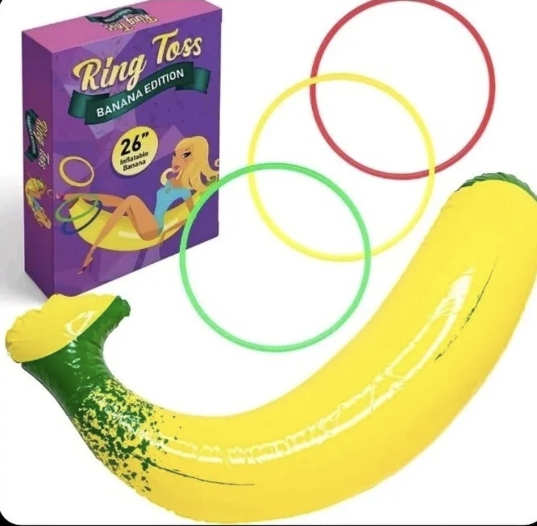 Bachelorette Party Favors Inflatable Banana Ring Toss Bridal Shower Party Game gallery