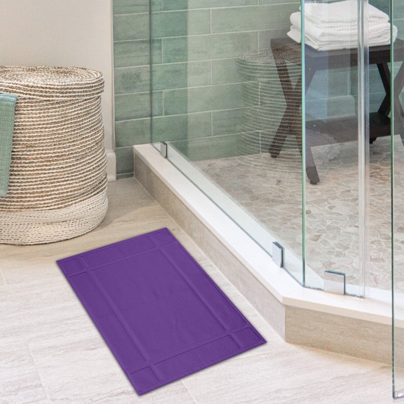 Ample Decor Bath Mats 24" X 17" 100% Cotton Thick 1350 GSM Long Lasting Soft gallery