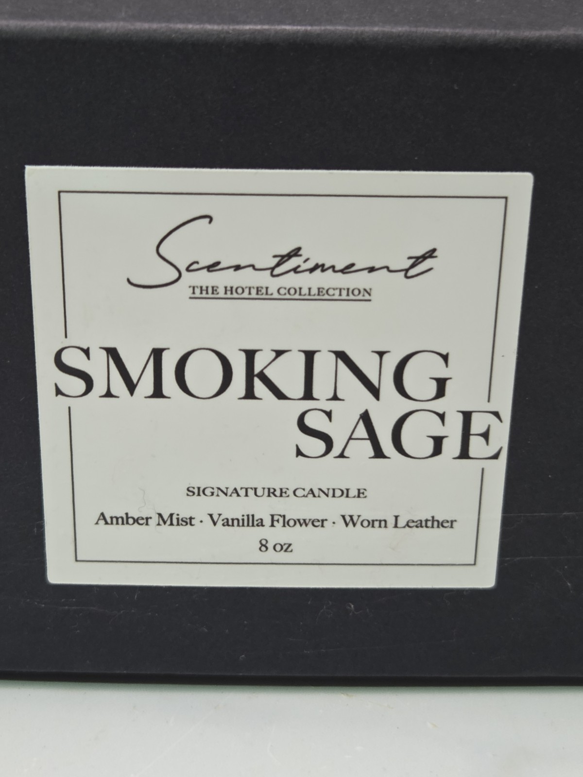 Scentiment Hotel Collection Smoking Sage Signature Candle 8oz gallery