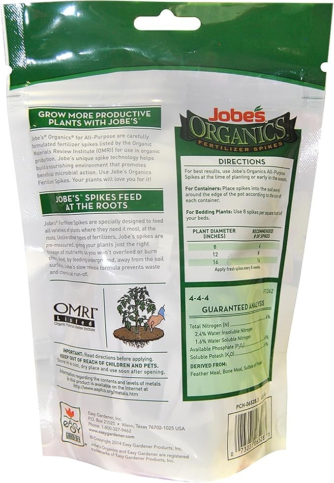 Jobe's, Fertilizer Spikes, All-Purpose, 50 Count, Flowers, Trees, Fruit, Nut,... gallery