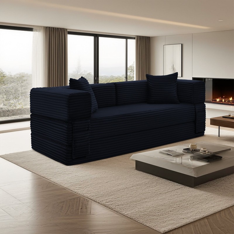 Convertible Sleeper Sofa Bed,Floor Folding Mattress Pull Out Bed for Living Room gallery