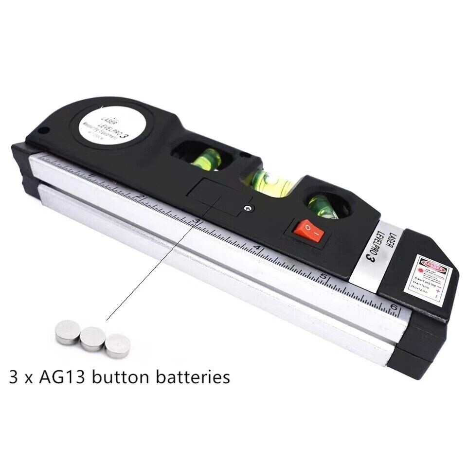 Multipurpose Laser Level Vertical Horizon Measuring Tape Aligner Metric Rulers gallery