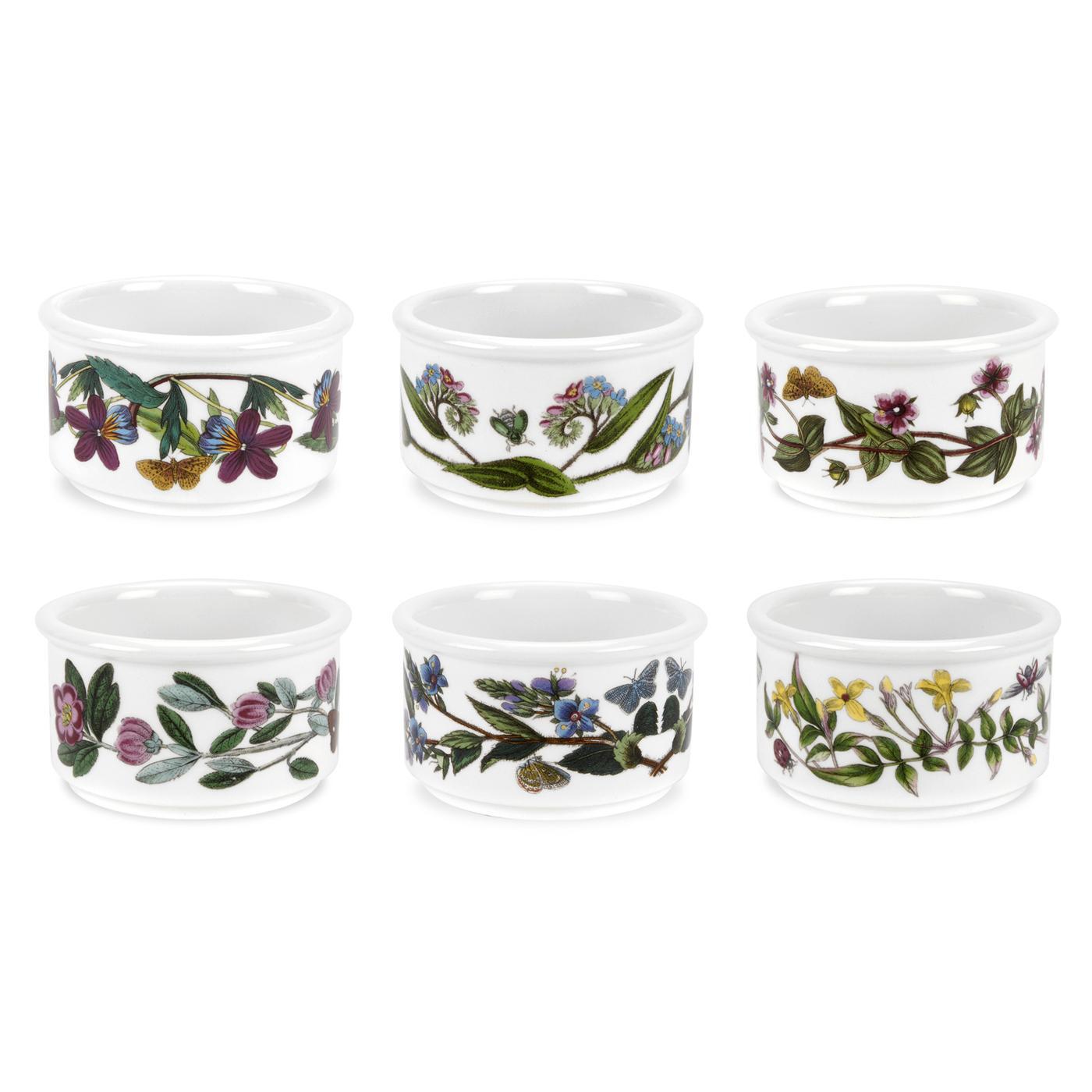 Portmeirion Botanic Garden 5-Ounce Fine Porcelain Stackable Ramekins, Set of 6 gallery