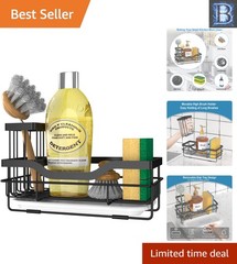 Stainless Steel Kitchen Sponge Caddy – Rustproof with Quick Drain Design