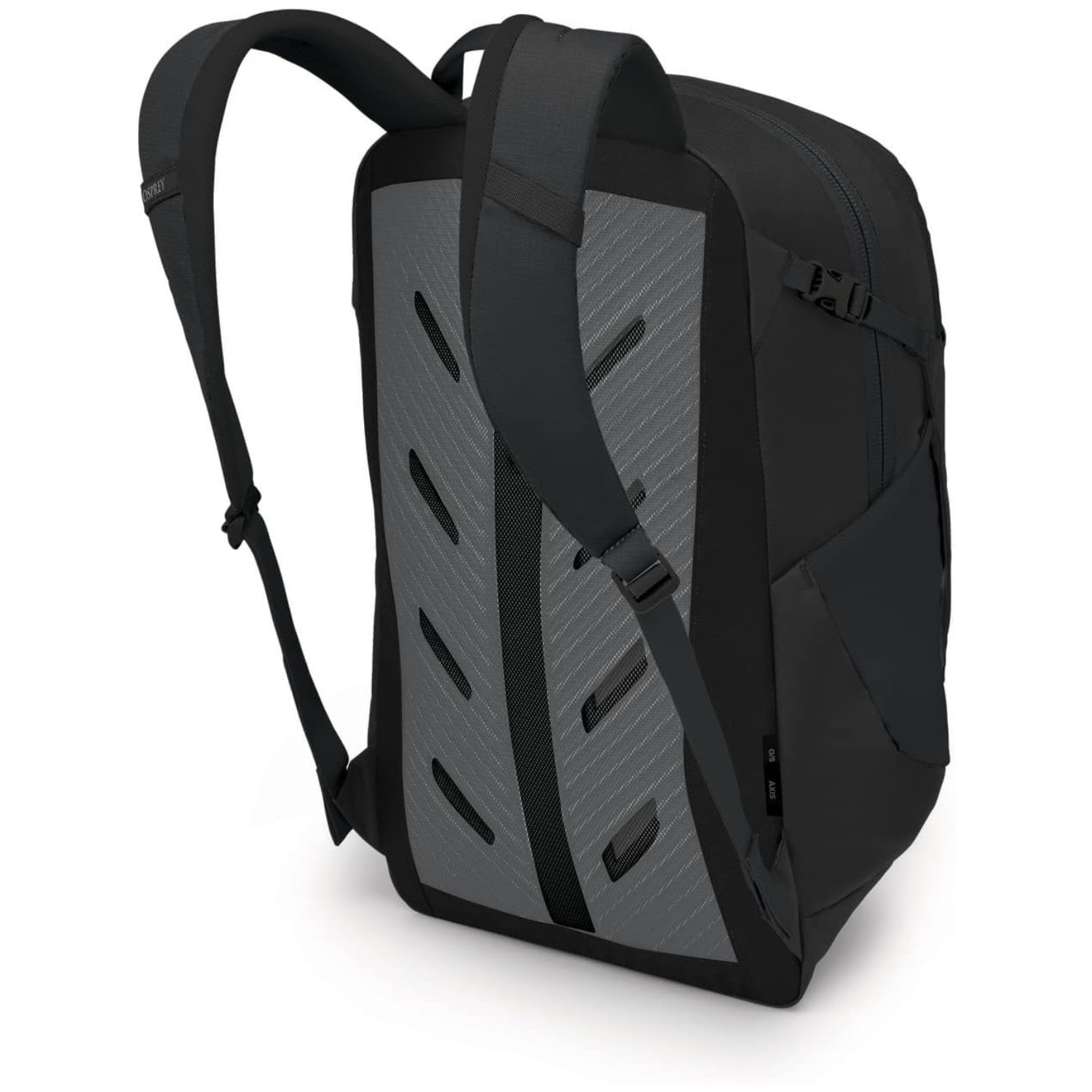 Osprey Axis Laptop Backpack With Water Bottle Pocket & Compression Straps, Black 3