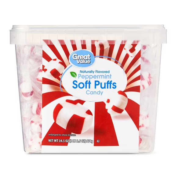 Great Value Peppermint Soft Puffs Candy, 34.5 oz gallery