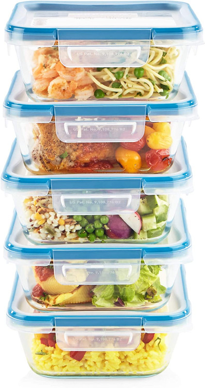 Snapware Total Solutions (5-Pack, 4 Cup) Glass Food Storage Containers Set, Airt gallery