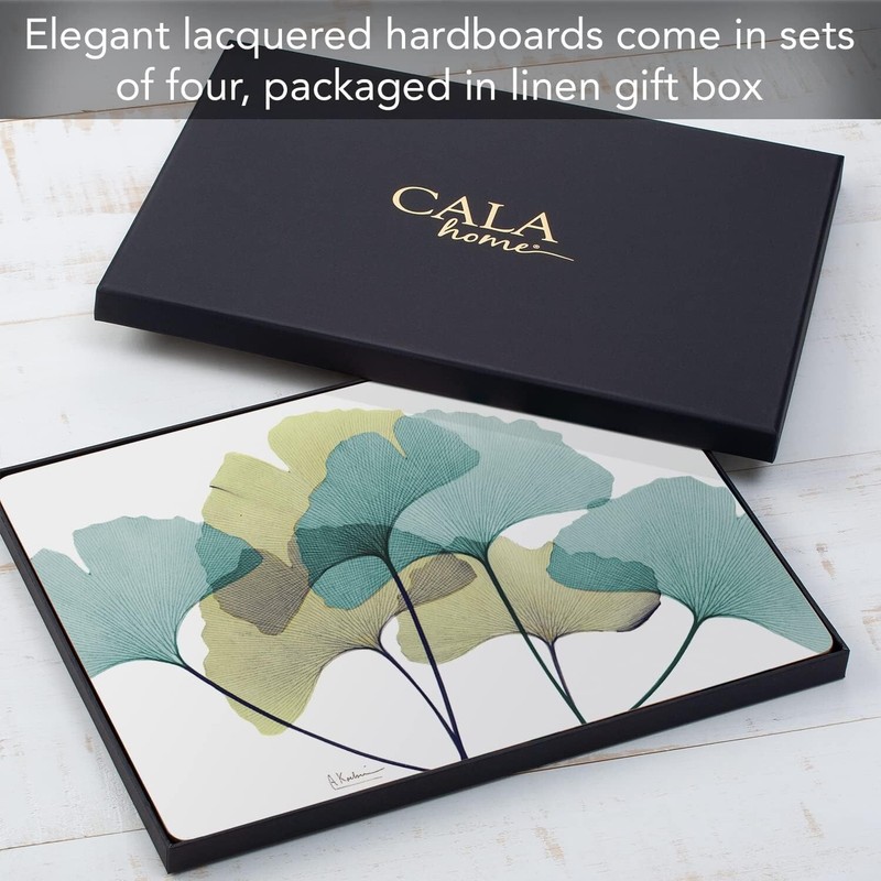 Decorative Hardboard Cork Back Tabletop Placemats 4 Pack Manufactured in The USA gallery