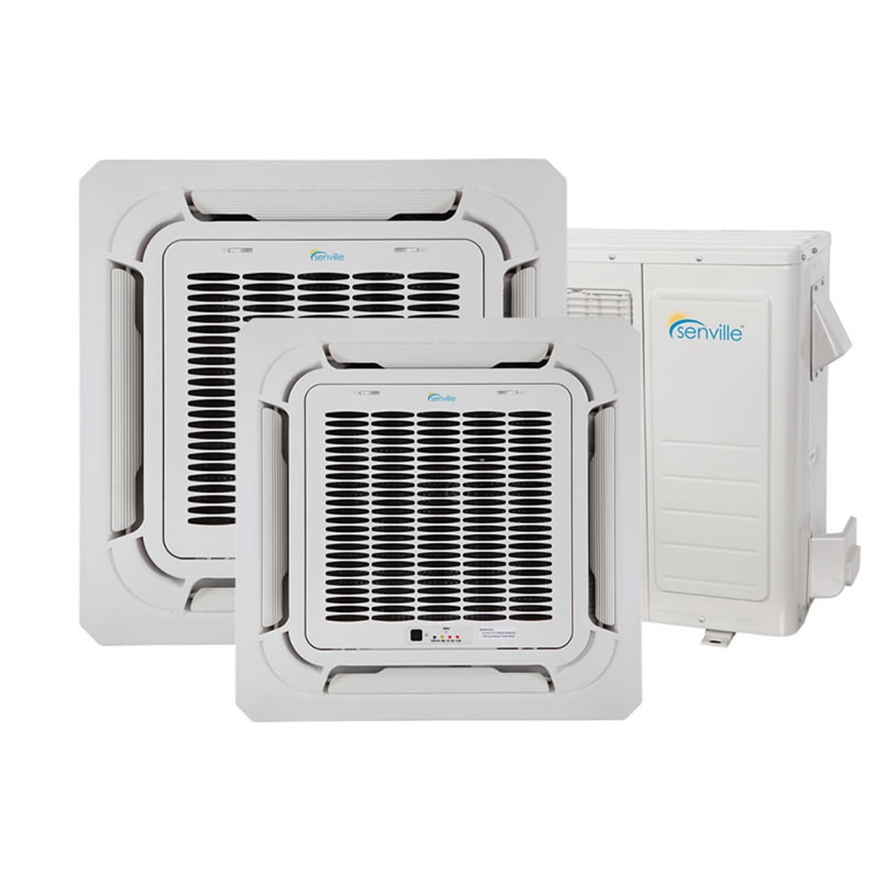 36000 BTU Dual Zone Ductless Mini Split Air Conditioner - Ceiling Cassette gallery