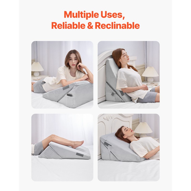 Orthopedic Bed Wedge Pillow Adjustable Washable for Back Leg Neck Sleeping gallery