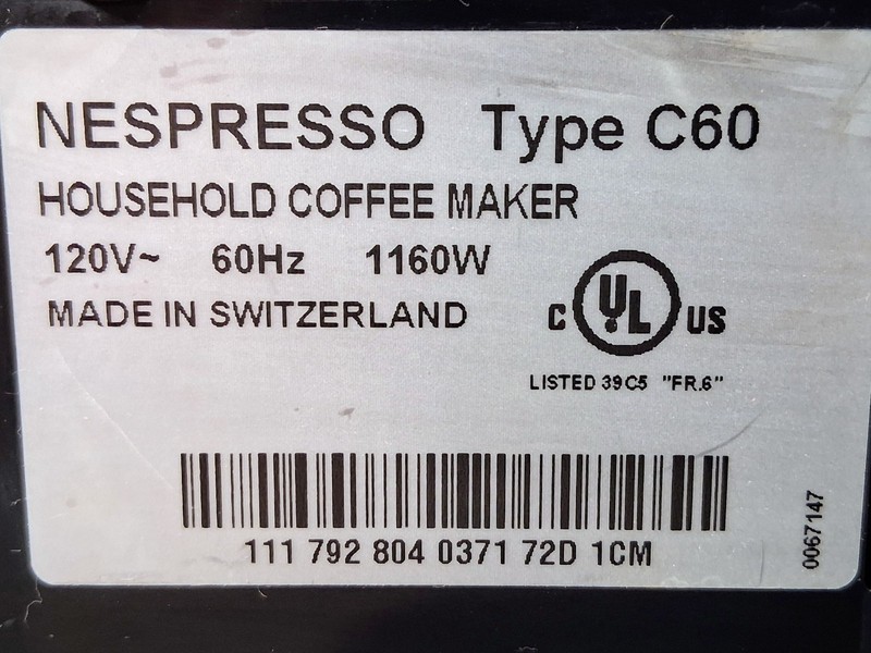 Nespresso Pixie Type C60 Espresso Coffee Capsule Pod Machine Maker - Indigo Blue gallery