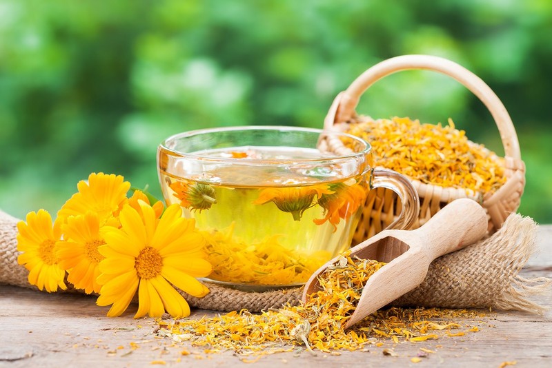 Calendula Tea 1LB (16Oz) 100% CERTIFIED Organic Whole Flower Herbal Tea (Cale... gallery