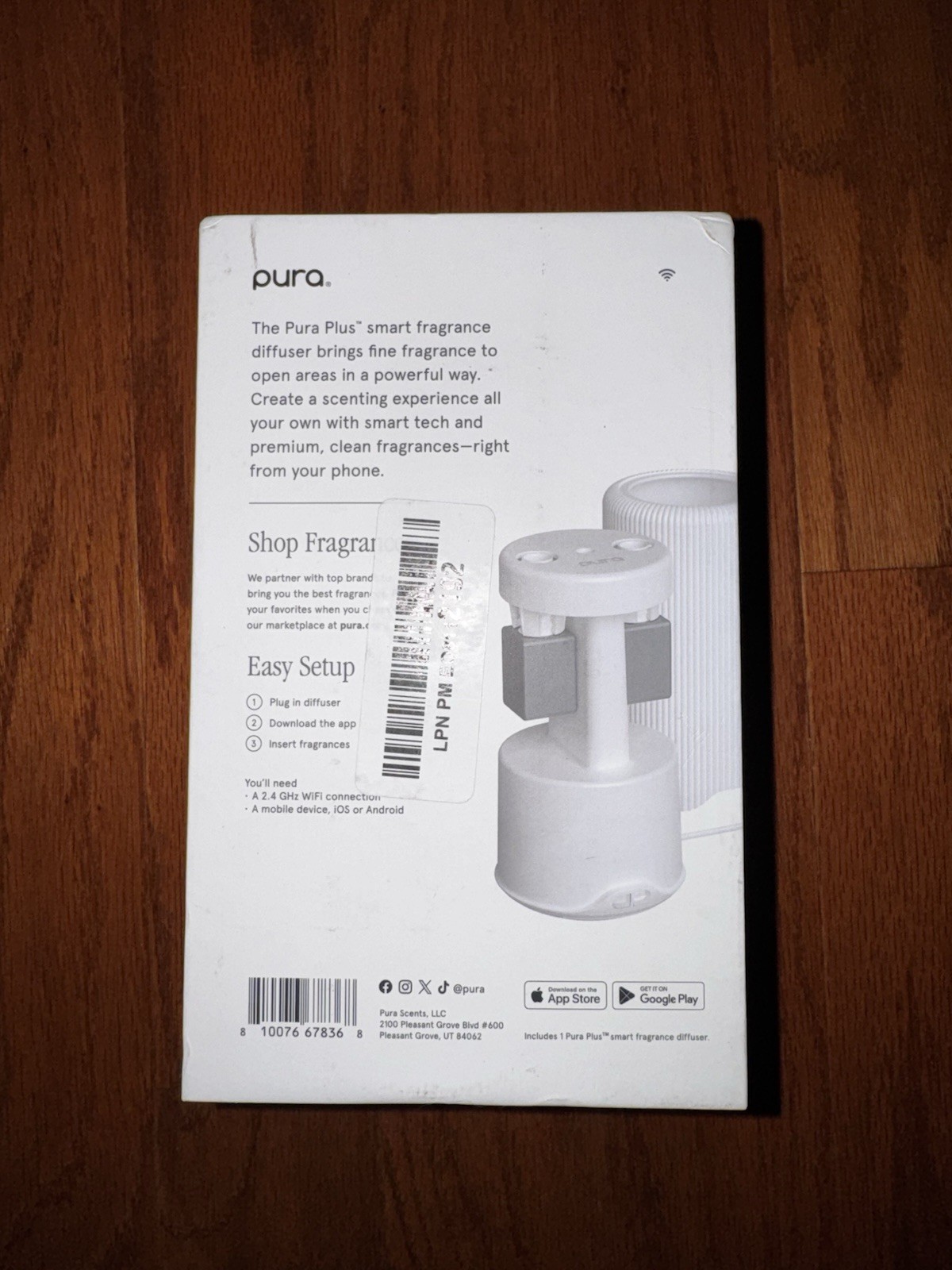 Pura Plus Smart Fragrance Diffuser White with 2 Fragrances New gallery