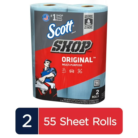 SCOTT Professional Multi Purpose Shop Paper Towels 55 Sheets Roll 2 Rolls gallery