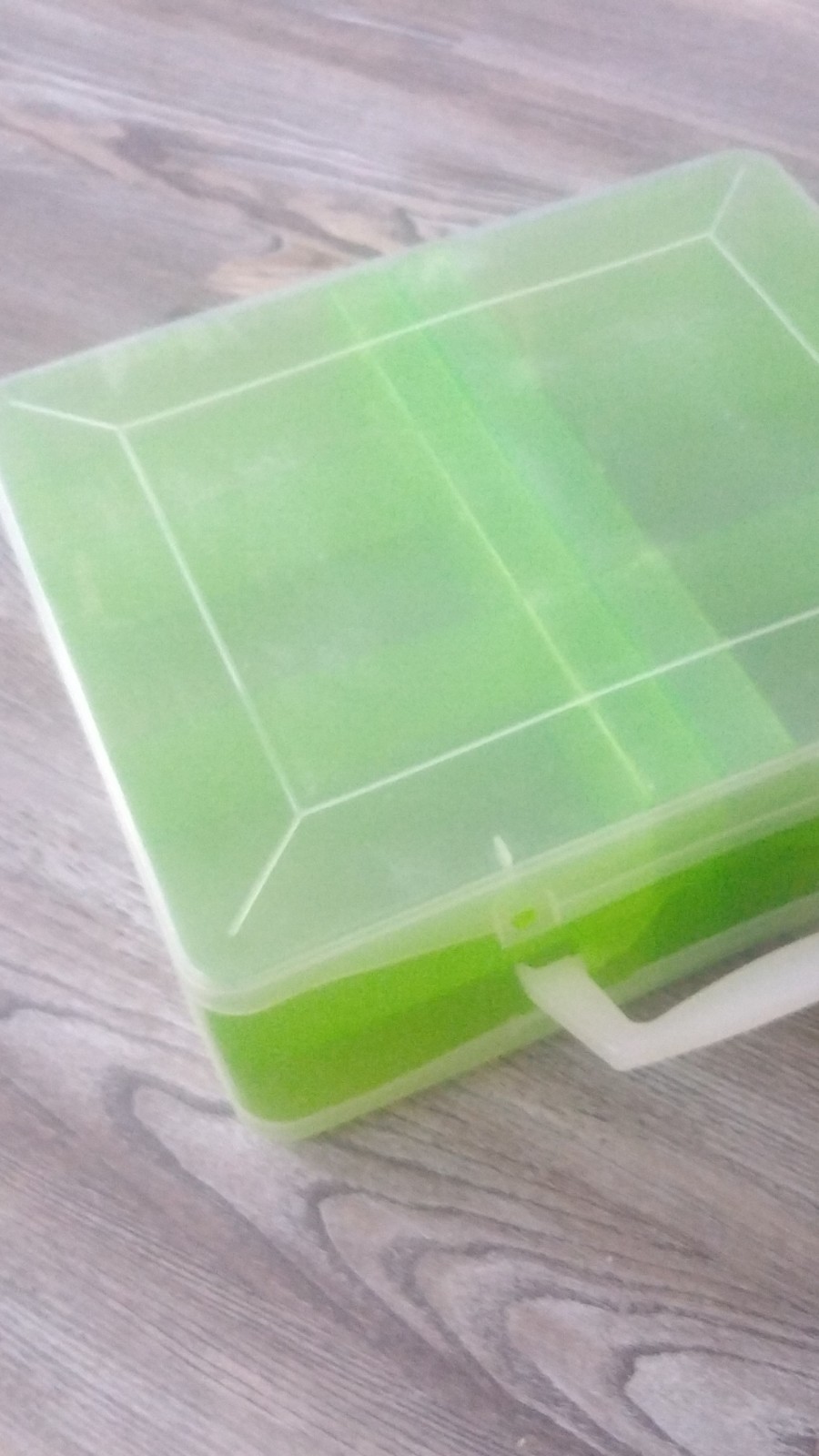 Plastic Storage Box with Handle, 12 larger Compartments 12small. gallery
