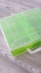Plastic Storage Box with Handle, 12 larger Compartments 12small.