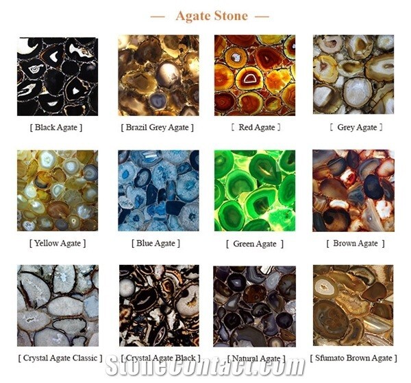 Luxury Brown and Blue Agate Dining Table | Handmade Stone Hallway Interior decor gallery