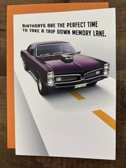 Leanin Tree BIRTHDAY Greeting Card “Take A Trip Down Memory Lane”. Funny