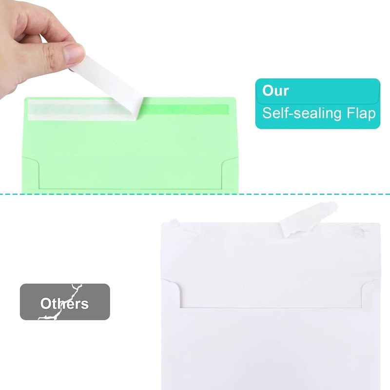 50 Pack Colored Envelopes, 5x7 Envelopes, Card Envelopes A7 Envelopes or 50 Pink gallery