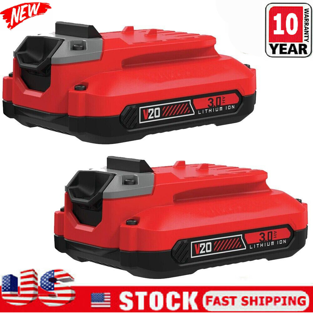 2Pack For Craftsman V20 Lithium Ion Rechargeable Battery CMCB204 CMCB202 CMCB201 gallery