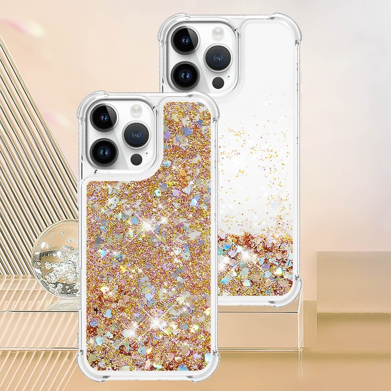 For iPhone 16 Pro Max 14 Plus 11 XR Luxury Liquid Glitter Dustproof Phone Case gallery