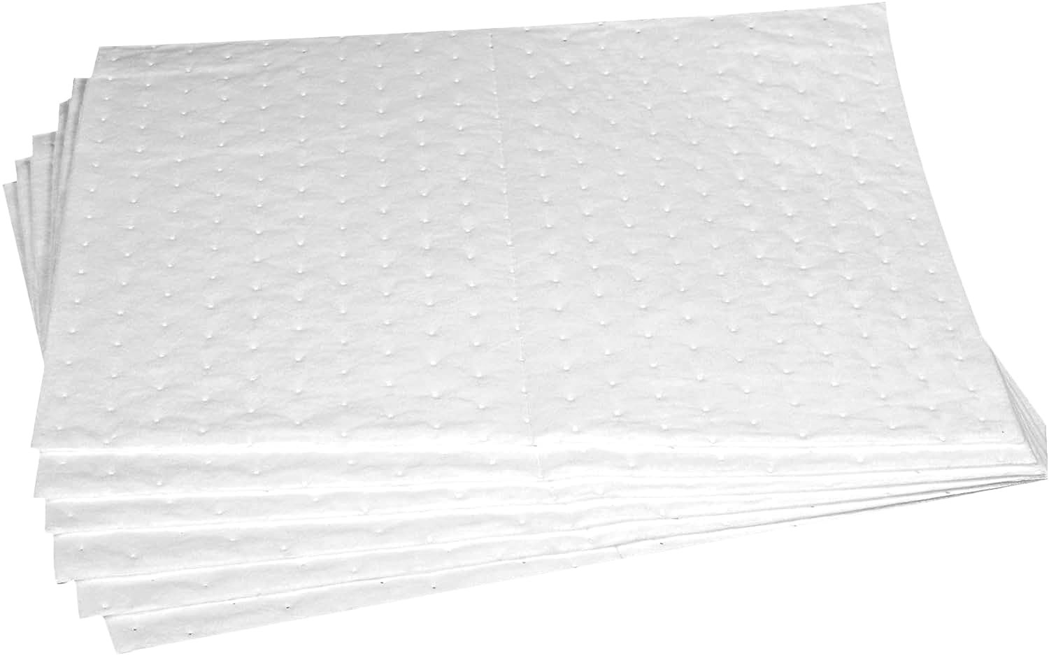 Aain® LT011 Spill Absorbent Pads/Mats, 20" Length x 15" Width, White gallery