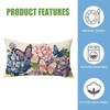 Spring Summer Lumbar Decorative 20" x 12" (Pack of 1) Hydrangea Butterfly gallery