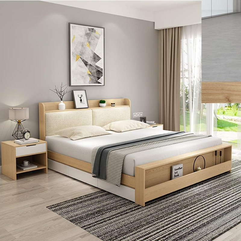 Surface Mounted Bed Rail Brackets-Bed Frame Hardware for Wood Bed Frame Headboar gallery