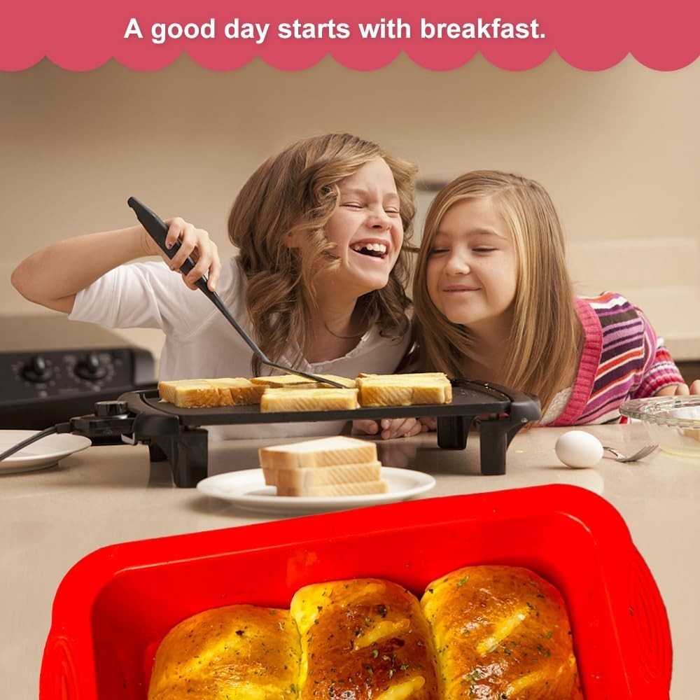 Silicone Bread Loaf Pan,10 * 5 Inch,Set of 2, Non-Stick Loaf Pan and Easy Releas gallery