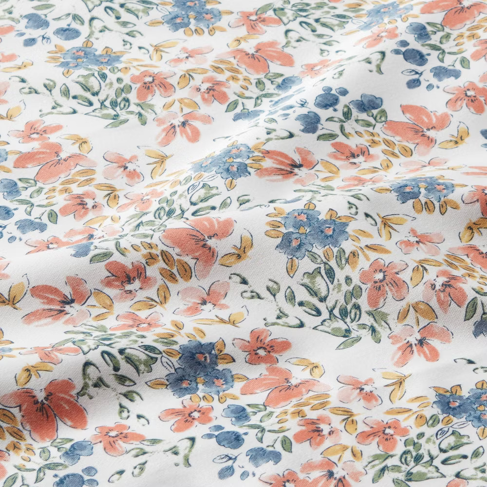 Threshold 400 Thread Count Cotton Sateen 3PC Sheet Set Wrinkle-Resistant gallery