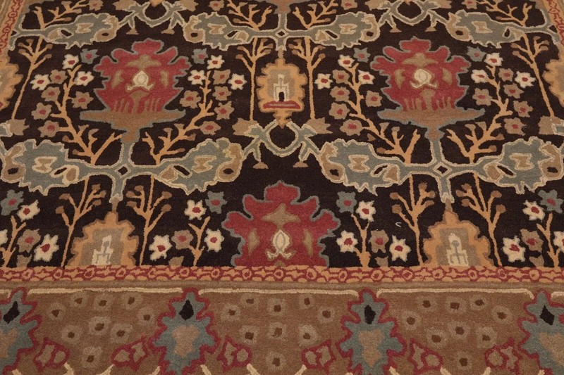 Hand tufted Handmade William Morris 100% Wool Arts & Craft Area Rug Multi Sizes gallery